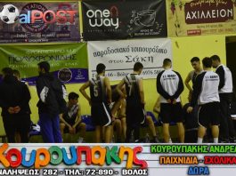Ήττα με 64-61 για τον Γ.Σ.Βόλου από τον Αετό Πλατυκάμπου