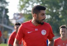 Επέστρεψε υγιής στον Ολυμπιακό Β. ο Τάσος Μαρούδας