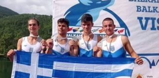 Πλούσια συγκομιδή μεταλλίων για τους αθλητές του ΝΟΒ-Α με την Εθνική στο Βαλκανικό Κωπηλασίας