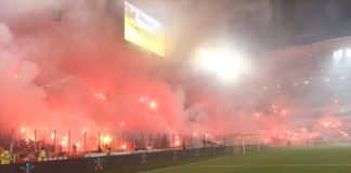 Η κερκίδα και τα highlights από τον πρώτο αγώνα της ΑΕΚ στην Αγιά Σοφιά (vid)