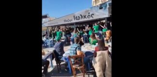 Πρασίνισε ο Βόλος - Δείτε βίντεο από τα παραλιακά τσιπουράδικα