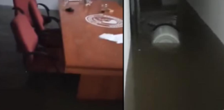 Ολική καταστροφή στο γήπεδο του Αλμωπού: Πλημμύρησαν τα πάντα (vids)