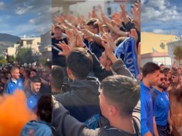 Οπαδικό ντοπάρισμα στην αναχώρηση της αποστολής για Θεσσαλονίκη (video)