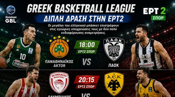 Αθλητικές μεταδόσεις σήμερα 28/5: Ντέρμπι «αιωνίων» στο πόλο και GBL με ντέρμπι