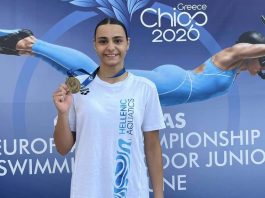 🥇Χρυσή η Τσαλούχου της Νίκης στο Πανευρωπαϊκό τεχνικής κολύμβησης στη Χίο