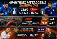 Αθλητικές μεταδόσεις σήμερα 7/6: Το φιλικό της Εθνικής με την Ιταλία και το Γκραν Πρι του Μονακό