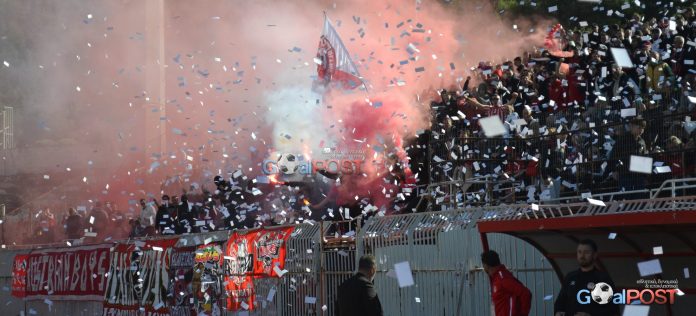Η θερμή ατμόσφαιρα των φιλάθλων του Ολυμπιακού Βόλου στο EAK! (video)